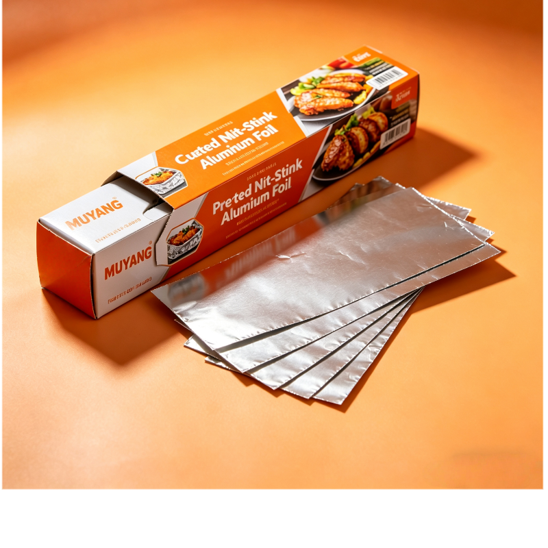 Pre-Cut Non-Stick Aluminum Foil Sheets – 33x30cm (