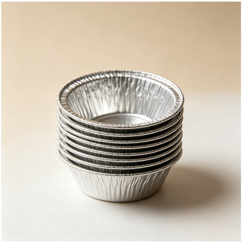 Disposable Aluminum Tart Molds – 250pcs, Mini Size