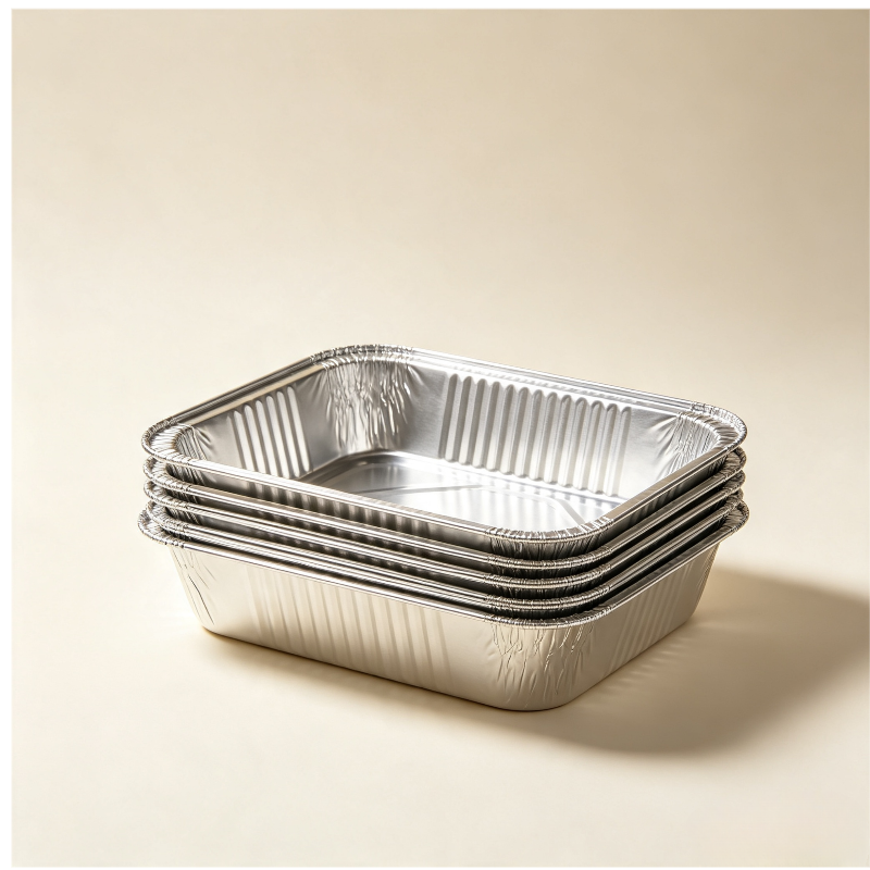 800ml Square Aluminum Foil Baking Pan – Large Capa